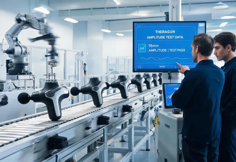 Theragun factory video loop scene